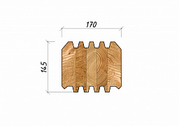 Клееный брус 145х170мм